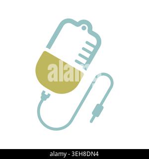 Medical dropper medicine health vector isolated icon. Medicine and medical support sign. Graph symbol for medical web site and apps design, logo, app, Stock Vector