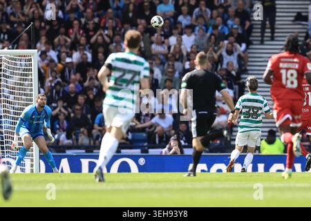 Hampden Park, Glasgow, UK. 23rd May, 2026. Scottish Cup Final Football, Celtic versus Dunfermline; Daizen Maeda of Celtic celebrates after scoring for 1-0 in the 18th minute Credit: Action Plus Sports/Alamy Live News Stock Photo