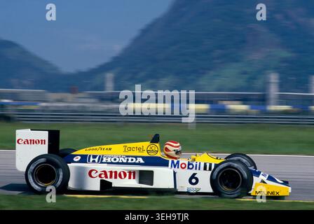 Nelson piquet williams honda formula hi-res stock photography and
