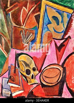 Pablo Picasso, Composition with Skull, 1908 Stock Vector