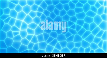 Sea water pattern bg, pool waves effect and blue vector texture. Ripple surface top view with white seamless foam, summer beach design. Gradient Stock Vector