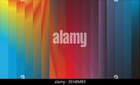 Color Spectrum Gradient Background – Vibrant Rainbow Abstract Design Stock Vector