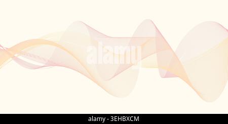 Golden Luxury Flowing Wave Abstract Background for Premium Corporate Branding Design Stock Vector