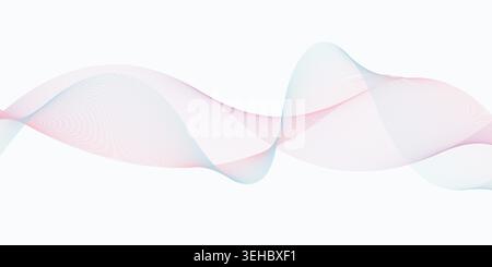 Pastel Gradient Flowing Wave Abstract Background for Modern Corporate Branding Design Stock Vector