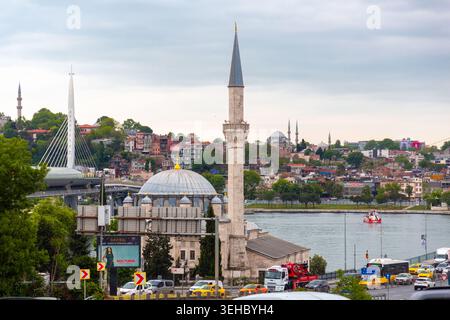 Istanbul, Turkey - July 29, 2020: Sokullu Mehmet Pasha Mosque located by the Golden Horn, Beyoglu, Istanbul. Stock Photo
