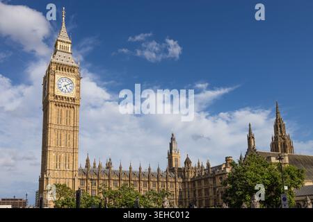 Big Ben and the Palace of Westminster in London Stock Photo