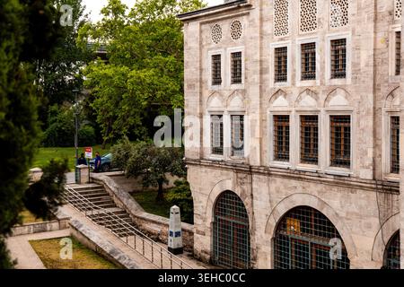 Istanbul, Turkey - July 29, 2020: Sokullu Mehmet Pasha Mosque located by the Golden Horn, Beyoglu, Istanbul. Stock Photo