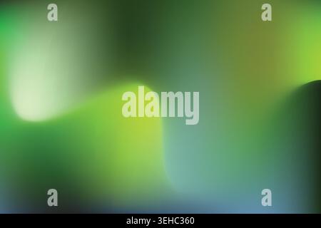 Neon Green and Deep Forest Abstract Fluid Gradient Stock Vector