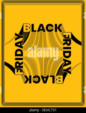 Black Friday Poster Black Friday Deals Shopping Art Stock Vector