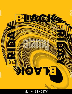 Black Friday Poster Target Inspired Gradient Artwork Stock Vector