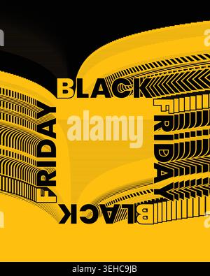 Creative Black Friday Poster Highlight Banner Stock Vector