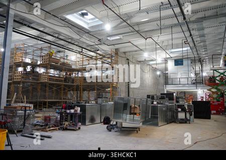 Construction continues in the laundry facility on the site of the Louisville VA Medical Center March 25, 2026. Stock Photo