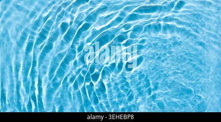 Blue Water Ripples Creating a Calming and Serene Aquatic Texture Stock Photo