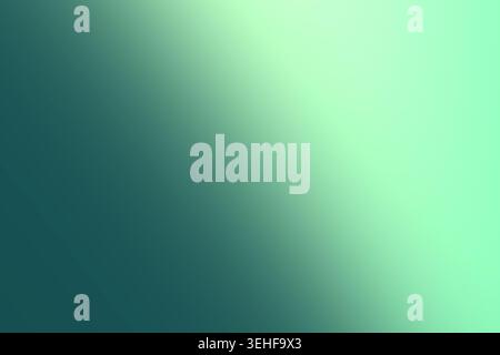 Soft teal to mint gradient background with smooth diagonal fade for modern minimalist design Stock Photo