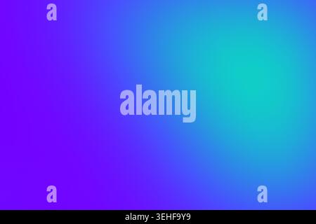 Vibrant blue and turquoise gradient background with soft purple blend for modern abstract design Stock Photo