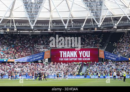 London, UK. 24th May, 2026. LONDON, ENGLAND, MAY 24: General view of London Stadium during the FA Cup match between West Ham United and Leeds United at London Stadium on May 24th, 2026 in London, England (Photo by Alexander Canillas/Sports Press Photo) Credit: SPP Sport Press Photo. /Alamy Live News Stock Photo