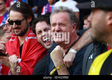 LONDON, UK - 24th May 2026:  Piers Morgan celebrates after the Premier League match between Crystal Palace FC and Arsenal FC at Selhurst Park  (Credit: Craig Mercer/ Alamy Live News) Stock Photo