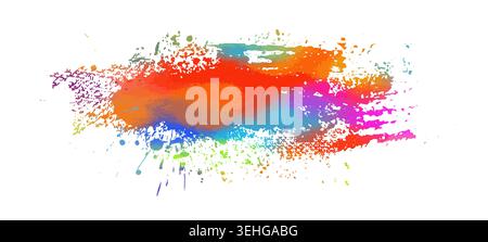 Colored blots. hand drawn. Not AI, Vector Stock Vector