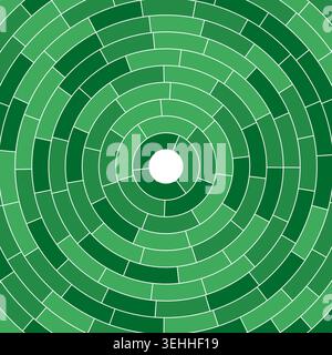 Segments centered. Abstract pattern. Simple solid cells. Medium padding. Vibrant vector illustration. Stock Vector