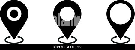 Maps pin. Location map icon. Vector Stock Vector