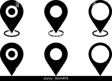 Maps pin. Location map icon. Vector Stock Vector