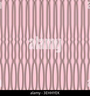 Retro Pastel Pink Geometric Ripple Pattern Stock Vector