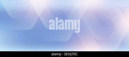 Modern medical or health care scientific abstract background with hexagons. Geometric stripe line art design for poster, brochure, cover, banner Stock Vector