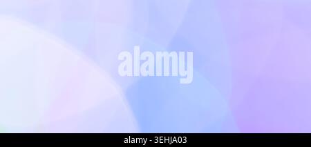 Soft pastel blue purple and pink holographic gradient background with light refraction effect Stock Photo