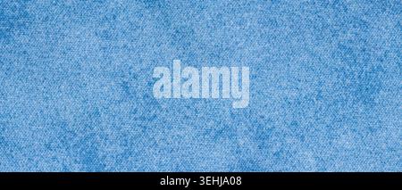 Light blue denim fabric texture background with woven jeans pattern for casual textile backdrop Stock Photo