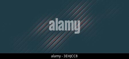 Abstract Dotted Pattern, Wavy Halftone Texture, Dynamic Color Wave Background for Action Sport, Speed Race, Running, Tennis and Boxing, Technology and Stock Vector