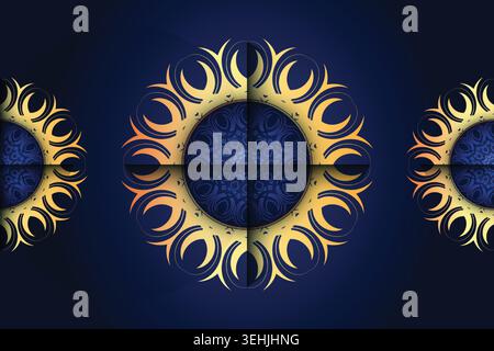 Traditional Islamic Inspired Mandala Design With Modern Graphic Style Stock Vector