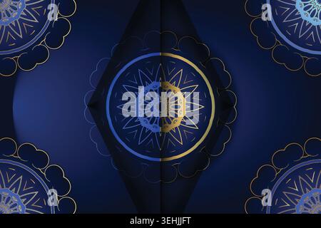 Symmetrical Mandala Pattern With Geometric Floral And Kaleidoscope Elements Stock Vector