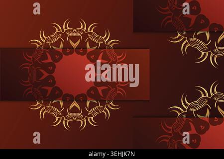 Elegant Symmetrical Floral Mandala Pattern With Vibrant Jewel Tone Colors Stock Vector