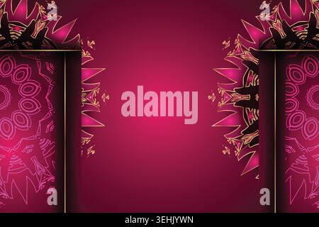 Decorative Gold Floral Mandala Design With Elegant Background Stock Vector