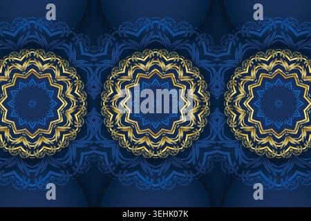 Artistic Luxury Mandala Design With Repeating Circular Floral Motifs Stock Vector