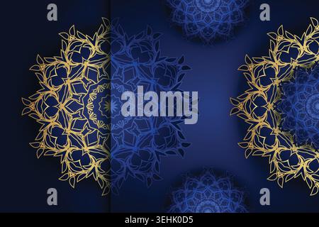 Symmetrical Mandala Pattern With Geometric Floral And Kaleidoscope Elements Stock Vector