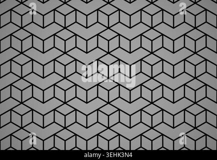 Abstract geometric pattern. A seamless vector background. Black ornament. Graphic modern pattern. Simple lattice graphic design Stock Vector