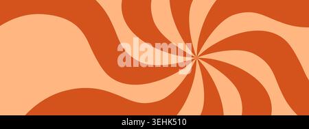 Abstract swirl pattern of caramel candy. Stock Vector