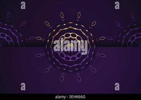 Decorative Gold Floral Mandala Design With Elegant Background Stock Vector