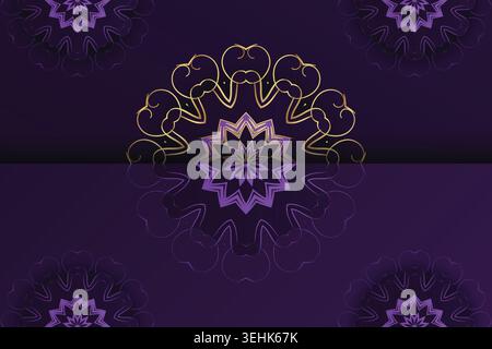 Elegant Gold Mandala Pattern With Floral Circular Ornament Design Stock Vector