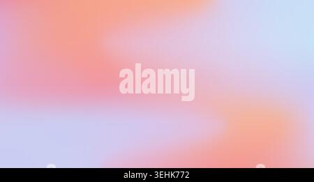 Soft, fluid gradient of violet and orange colors creating dreamy backdrop Stock Vector