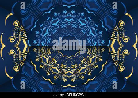 Elegant Butterfly Style Mandala Pattern With Ornamental Geometry Stock Vector