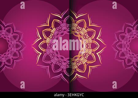 Decorative Floral Geometry Mandala With Circular Frame And Elegant Style Stock Vector