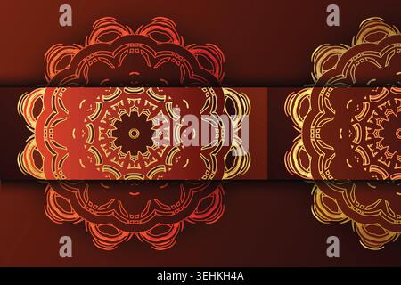 Symmetrical Mandala Artwork With Star Core And Mirrored Decorative Composition Stock Vector