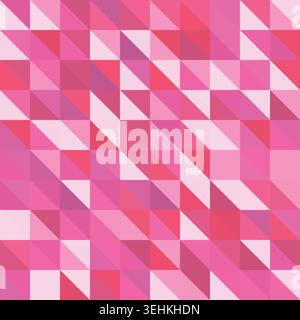 Geometric Mosaic Pattern Digital Art Design Stock Vector