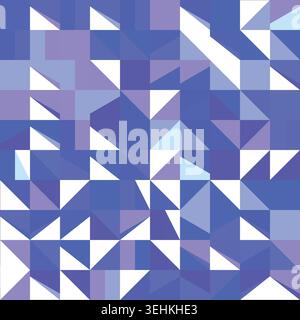 Creative Mosaic Shape Pattern Graphic Art Stock Vector