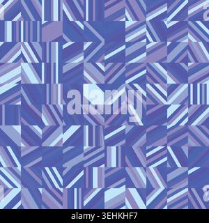 Colorful Geometric Mosaic Digital Pattern Art Stock Vector