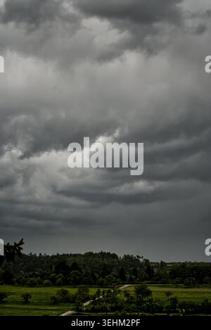 dark cloudy day, judt before a thunderstorm Stock Photo