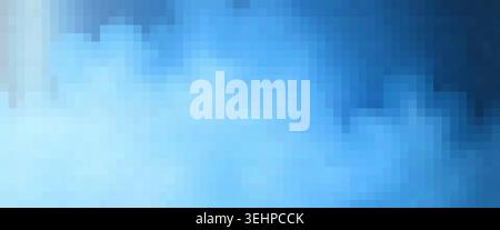 Pixelated blue gradient abstract background creating a modern digital pattern Stock Photo