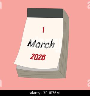 March 6. Daily Calendar icon for design. Simple design for business ...